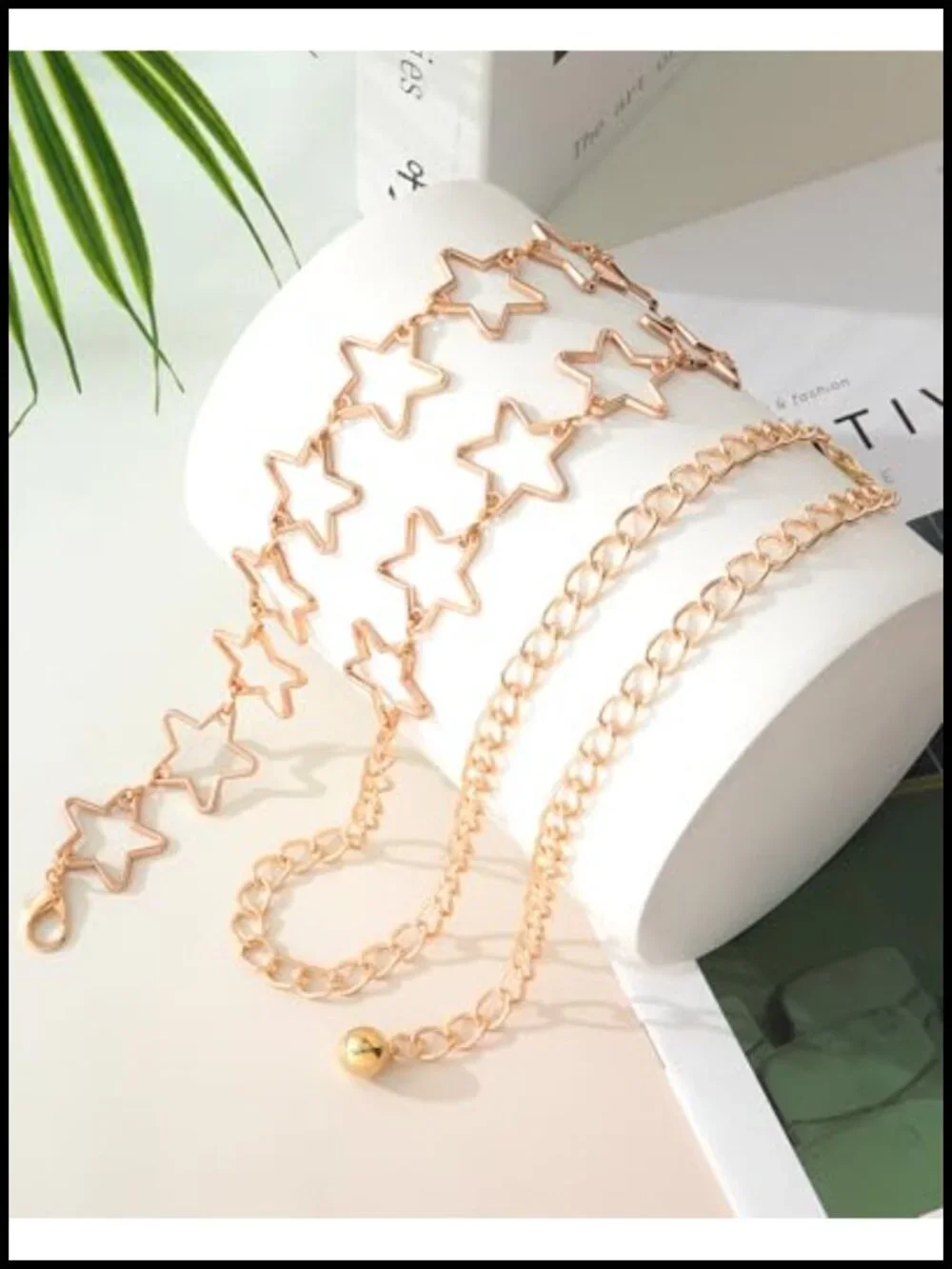 Metal Waist Chain Belt for Dresses Jeans